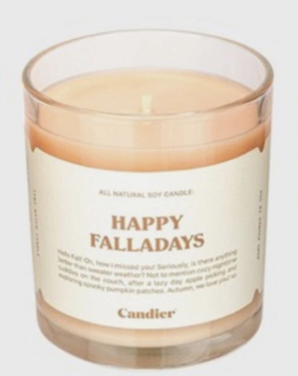 Ryan Porter Candier Happy Falladays Natural Soy Candle 9 oz NWOB